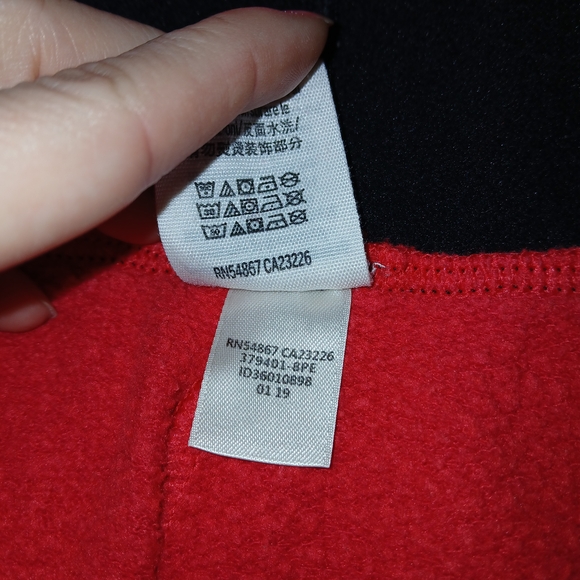 PINK Victoria's Secret Red and Black Athletic Shorts Dog Logo In Crest - Picture 8 of 8